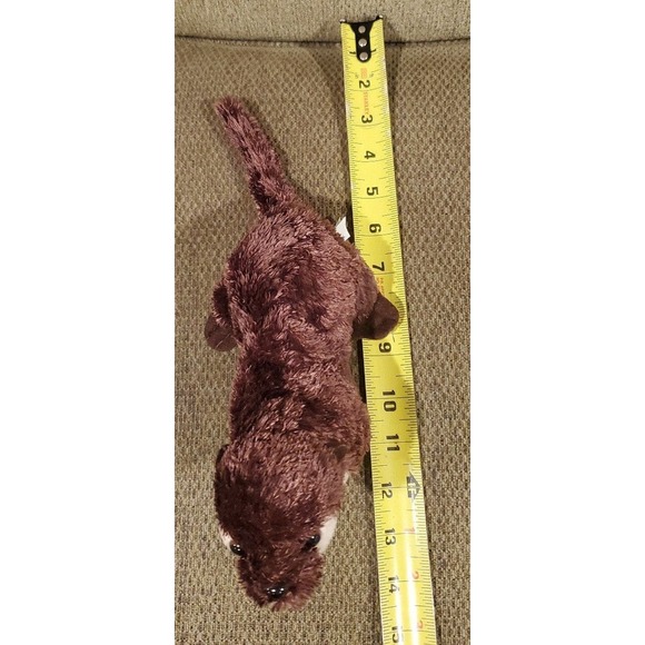 Small Realistic 2014 Wildlife Artists Inc. Stuffed Otter Plush Toy Zoo - Picture 10 of 11